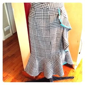 🆕pinup houndstooth vintage-style skirt